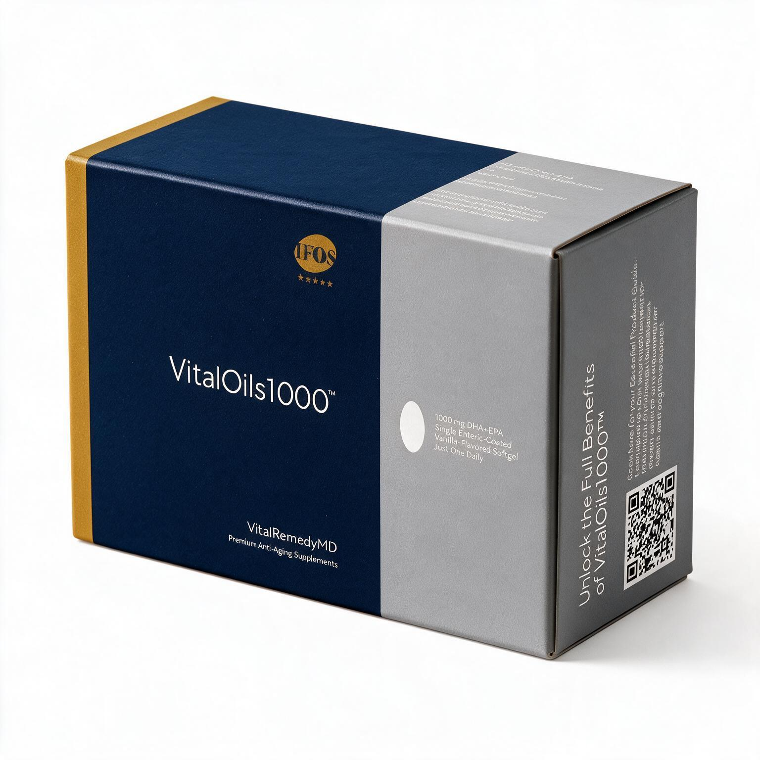 VitalOils1000™ with 95% Omega-3 | Now 60 Softgels!