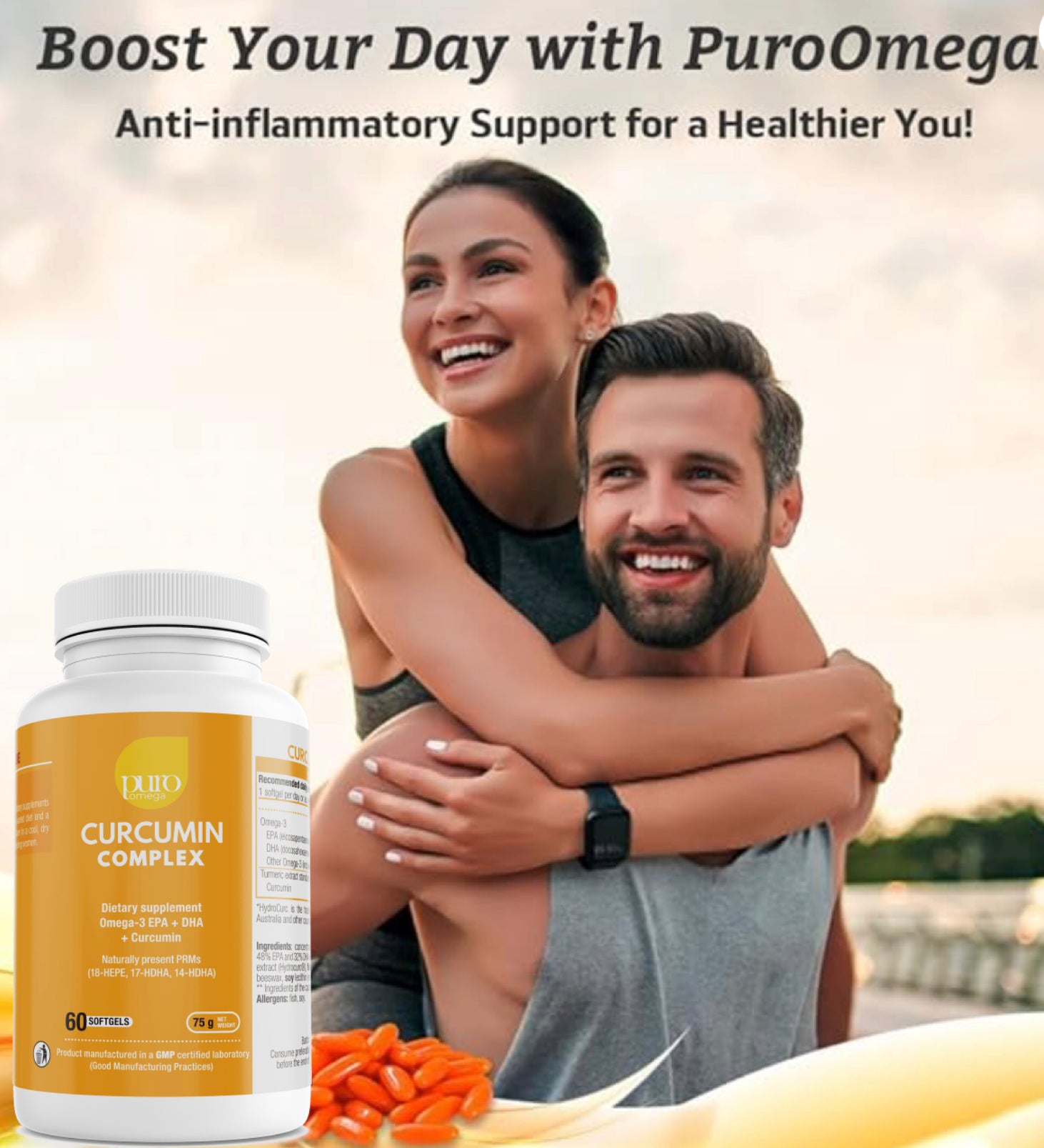 Omega-3 + Curcumin. Advanced Anti-Inflammatory Formula.