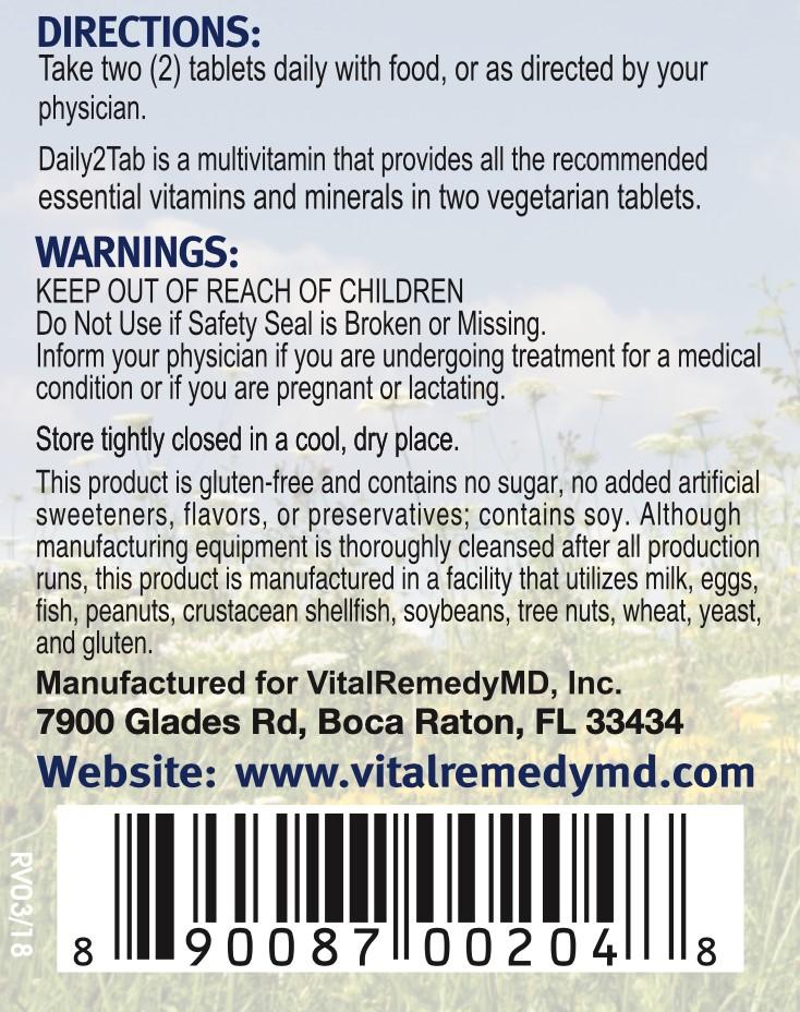 Daily2Tab Multivitamin & Essential Minerals (60 ct., 1 month supply)- 10.00% Off Auto renew