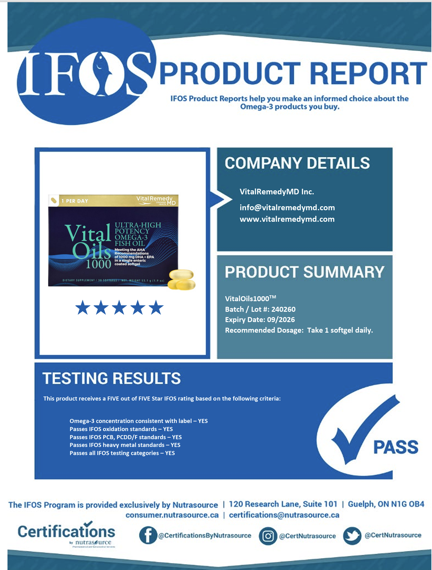 A BEST SELLER #1: VitalOils1000™ Softgels - More than Triple-Strength Omega-3s DHA & EPA Supplement - 1 month supply (30 caps) - FREE SHIPPING