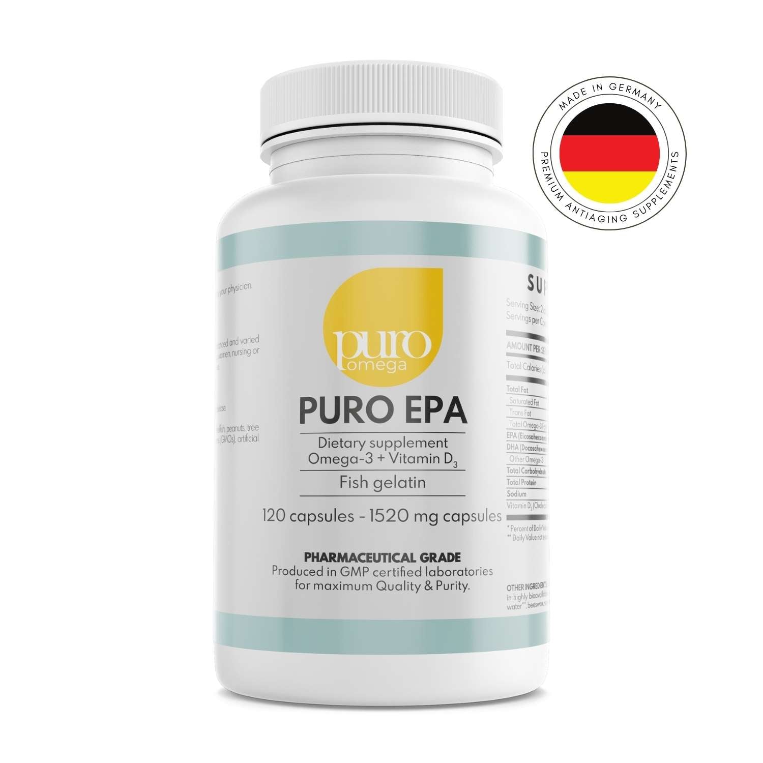 Omega-3 Pure EPA. Maximum Absorption Formula.
