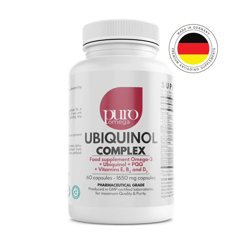 PuroOmega Complex - UBIQUINOL COMPLEX - NEW - power booster for the heart and muscles*, 60 capsules, FREE SHIPPING