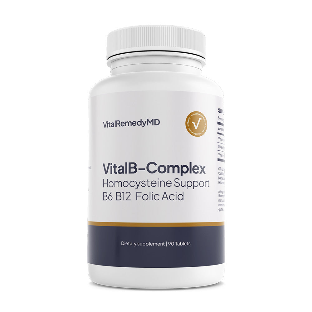 VitalB-Complex - Homocysteine Support. B6, B12 and Folic Acid (90 ct.)