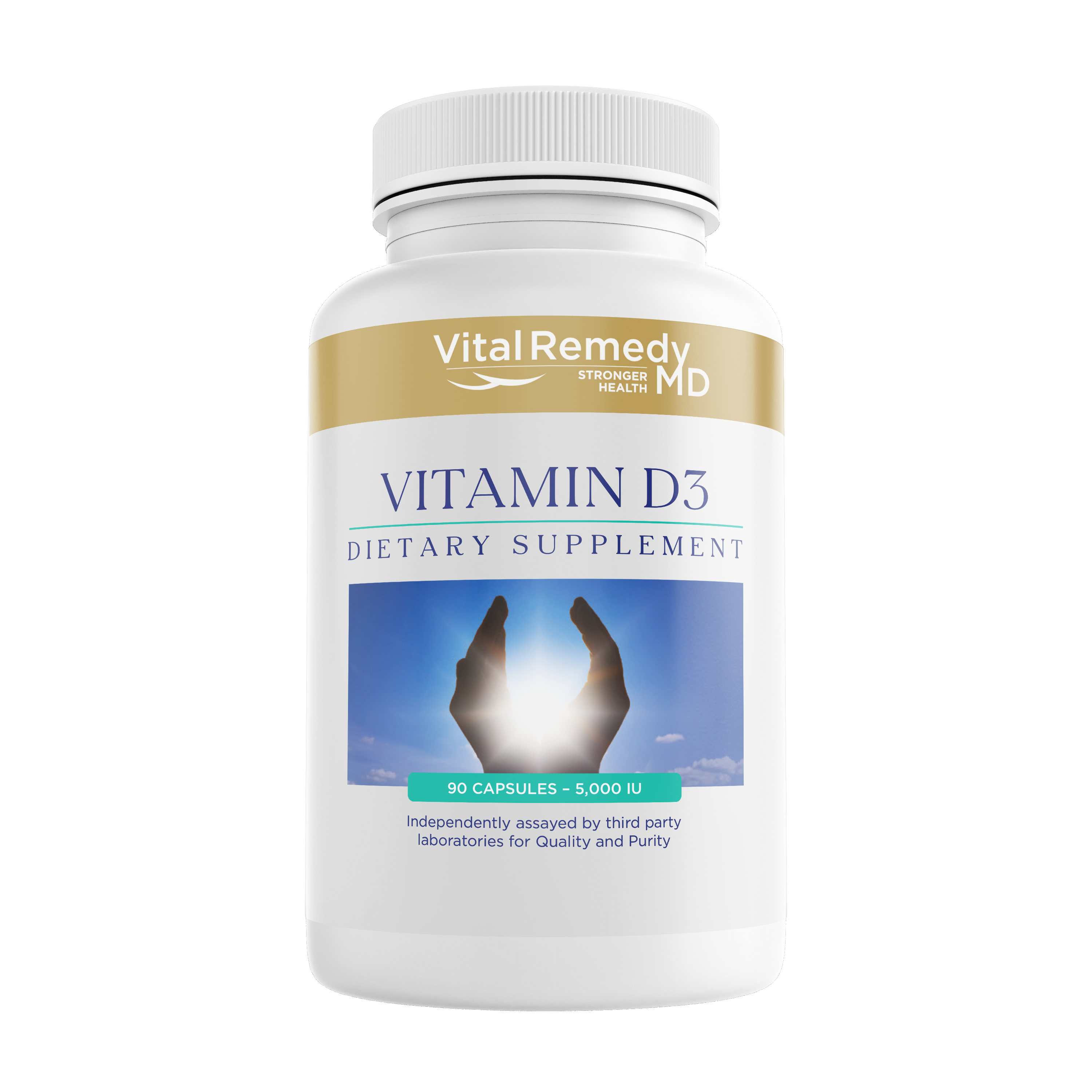 Vegetarian Vitamin D3, 5000 IU, Three months supply (90 capsules) for only $0.28 per day -  10.00% Off Auto renew