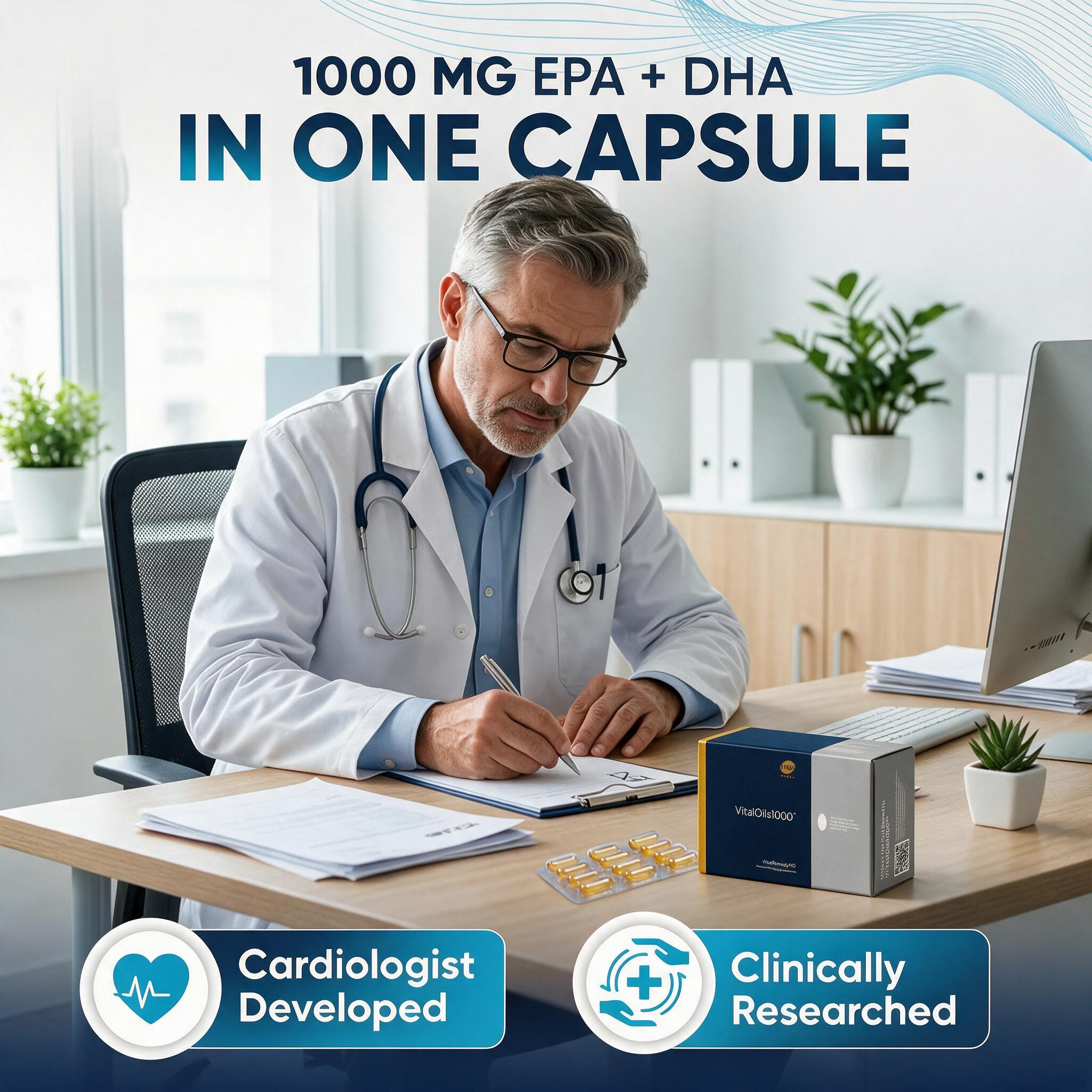 VitalOils1000™ with 95% Omega-3 | Now 60 Softgels!