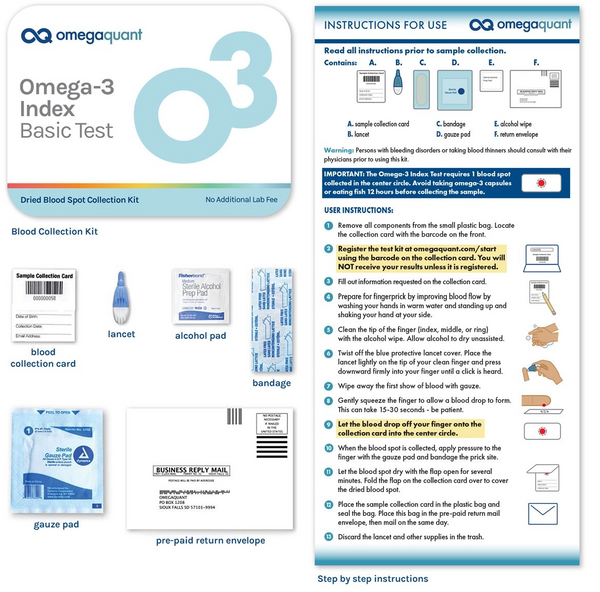 Test Omega-3 Index (BASIC) - don´t guess, test!