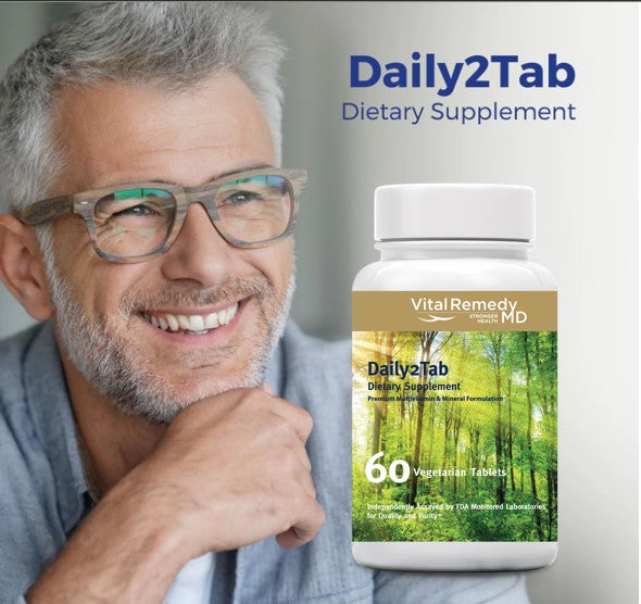 Daily2Tab Multivitamin & Essential Minerals (60 ct., 1 month supply) for only $0.85 per day - FREE SHIPPING
