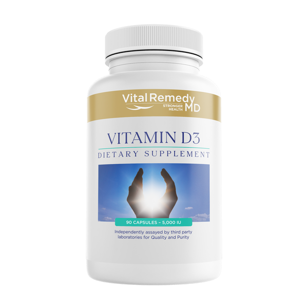 Vegetarian Vitamin D3, 5000 IU, Three months supply (90 capsules) for only $0.37 per day - FREE SHIPPING