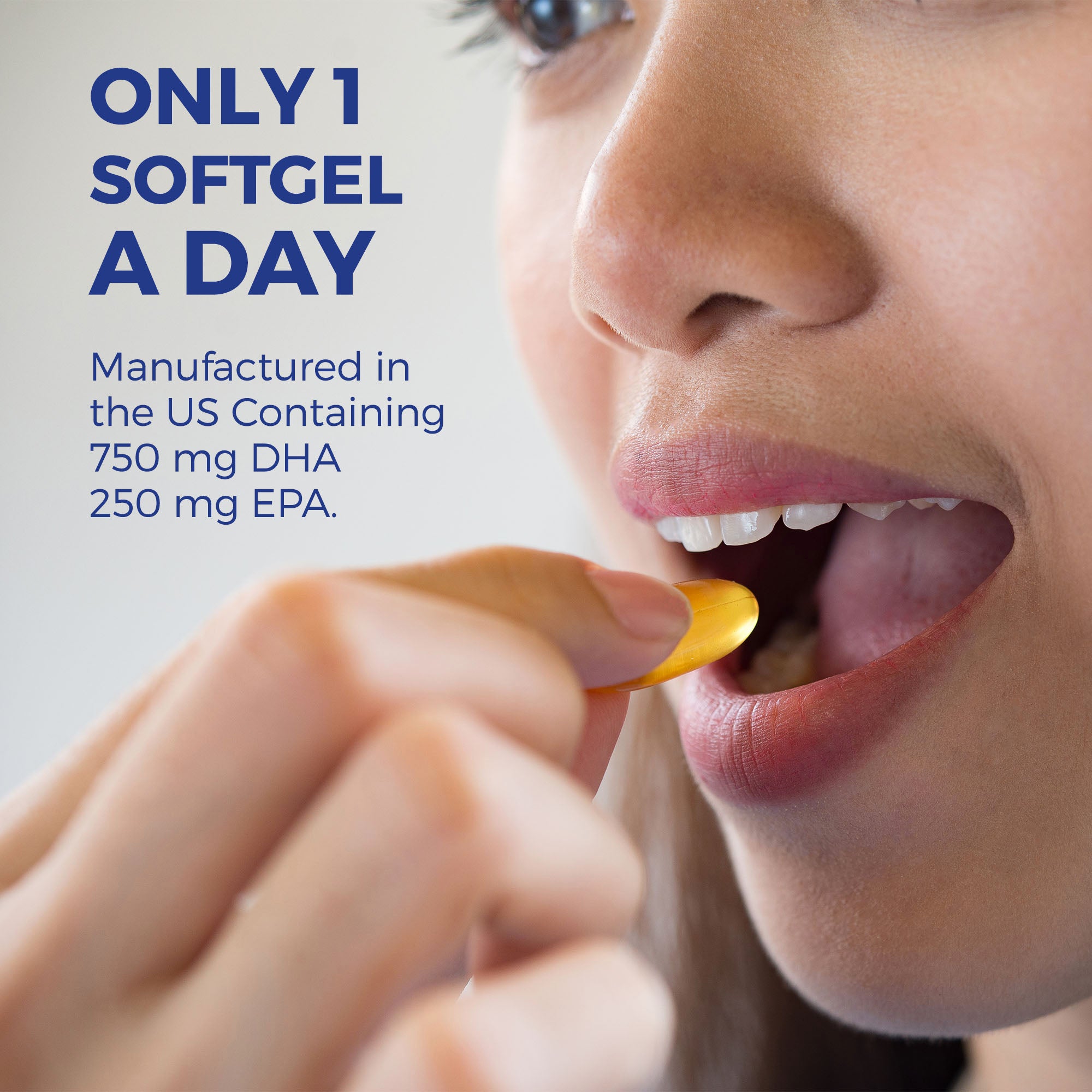 A BEST SELLER #1: VitalOils1000™ Softgels - More than Triple-Strength Omega-3s DHA & EPA Supplement - 1 month supply (30 caps) - FREE SHIPPING